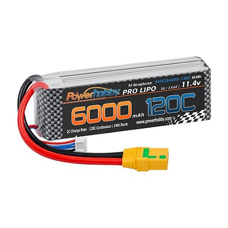 BATERIA POWERHOBBY LIPO 3S 11,4 V 6000 MAH 120 C GRAPHNE