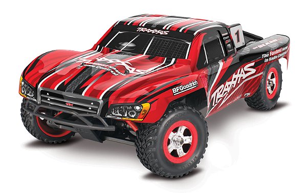 TRAXXAS SLASH 4x4 RTR RED XL-2.5 ESC TQ 2.4 GHz 1/16