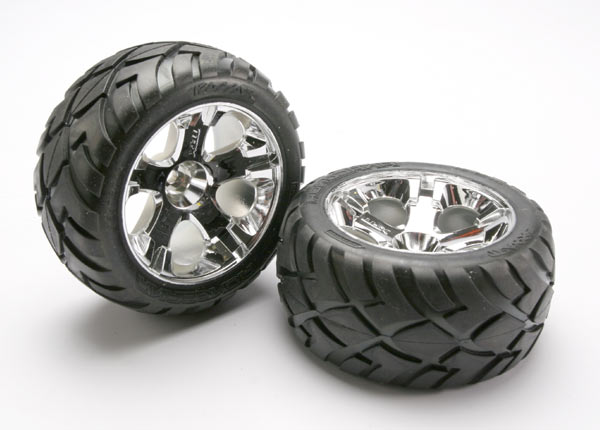 RODAS ALL-STAR 2.8" CROMADAS PNEUS ANACONDA