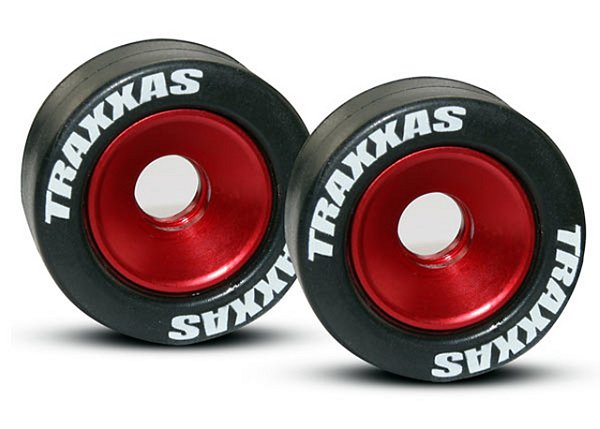 RODAS WHEELIE BAR TRAXXAS VERMELHA -5186R