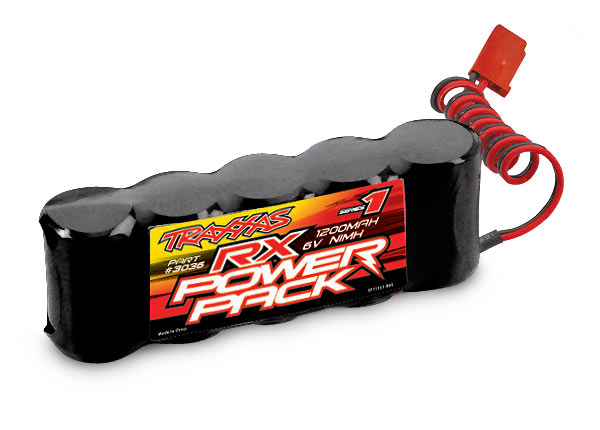 BATERIA DE RECEPTOR NIMH DE 5 CÉLULAS E 6 VOLTS DE 1200 MAH