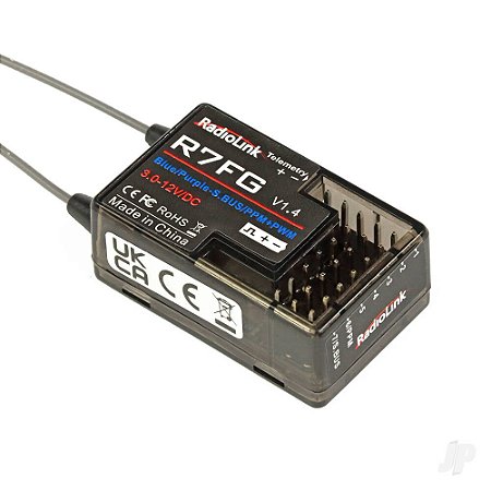 RECEPTOR 7 CANAIS RADIOLINK R7FG — COM GIROSCÓPIO INTEGRADO