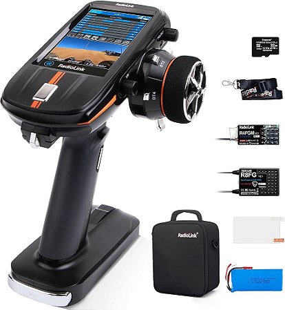 RADIOLINK RC8X 8CH 2.4G E RECEPTORES GIROSCÓPIOS R8FG E R4FGM