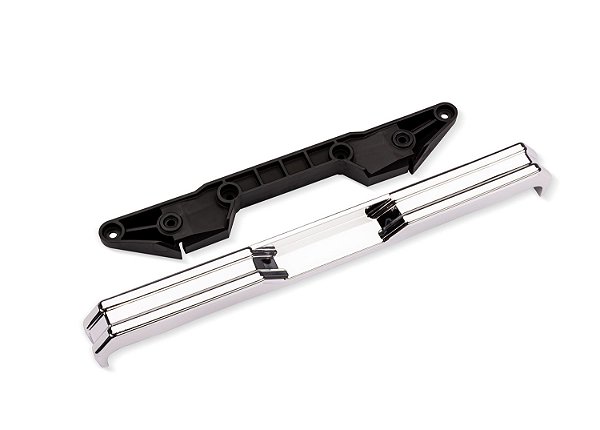 Para-choque traseiro cromado TRAXXAS X-Truck #8 4X4 com suporte