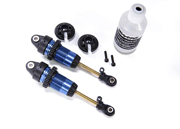 AMORTECEDORES TRAXXAS GTR LONG ALUMINIO AZUL - 7461