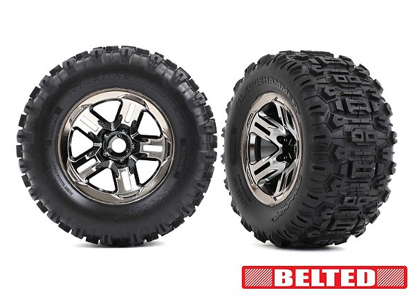 RODAS E PNEUS 3.8 BLK CHRM W/SLDGEHMR Sledge (2) 9573A