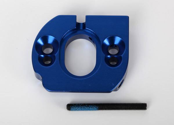 Adaptador de motor XO-1 em alumínio azul com parafuso de ajuste