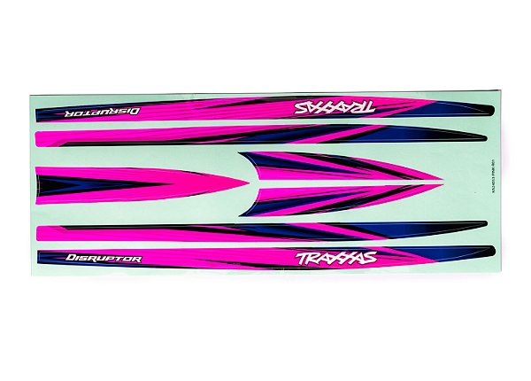 TRAXXAS Conjunto de decalques rosa para casco Disruptor