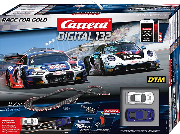 Carrera DIGITAL 132 Race for Gold – Autorama Digital 9,7 Metros