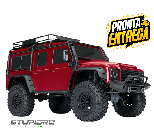 TRAXXAS TRX-4 LAND ROVER DEFENDER - VERMELHO