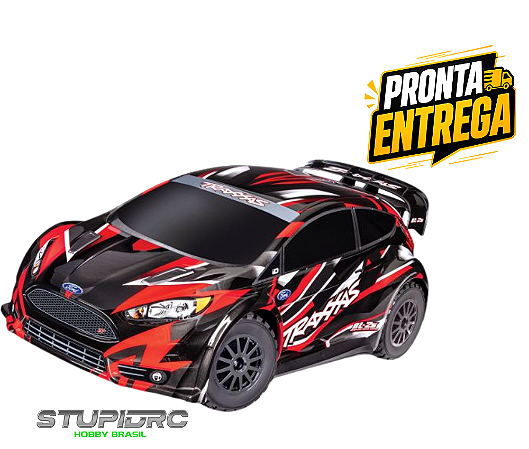 TRAXXAS FORD FIESTA ST RALLY - VERMELHO