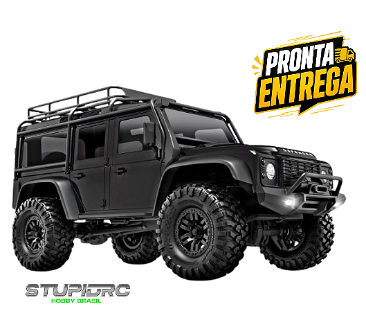 TRAXXAS TRX-4M LAND ROVER DEFENDER - PRETO - StupidRC Hobby Brasil