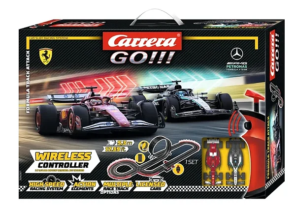 Pista Elétrica Carrera GO!!! Formula Track Attack 5,3 m