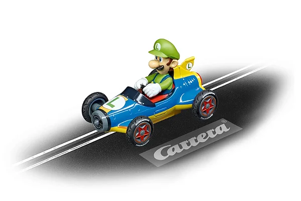 Carro Carrera GO!!! Nintendo Mario Kart Mach 8 Luigi 1:43