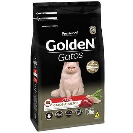 Ração Golden Gatos Adultos Carne