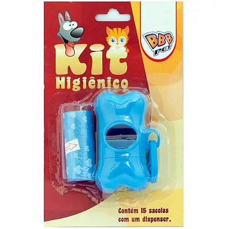 Kit higiênico coleiras cata caca coco formato ossinho Bbb Pet