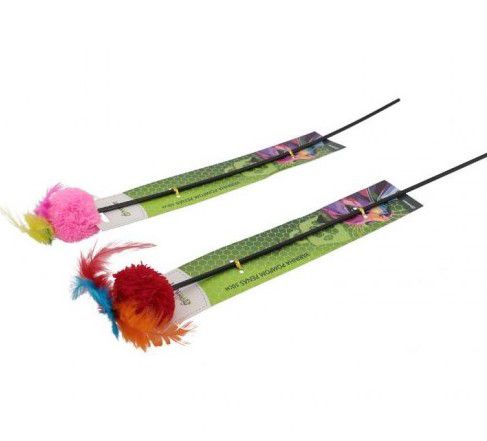 PetMart Varinha com Pompom e Penas - 50cm