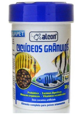 Ração para peixe ciclídeos grânulos 30g alcon