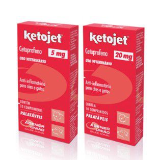 Ketojet Anti-inflamatório para Cães e Gatos 10 comprimidos