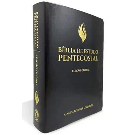 Bíblia De Estudo Pentecostal Grande I Capa Luxo I Preta