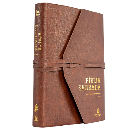 Biblia Sagrada NVI ⎜Couro Soft⎜Marrom Artesanal⎜Espaço para Anotações