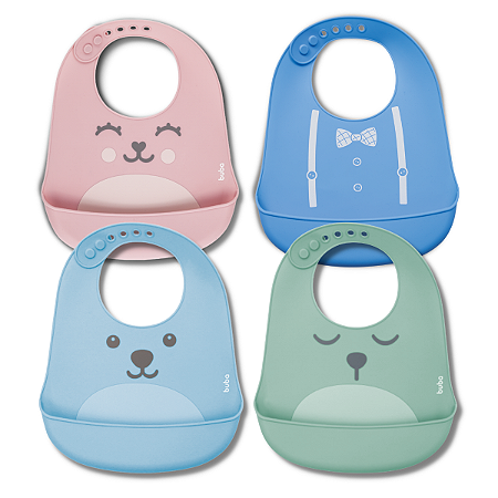 Babador De Silicone Com Pega Migalhas