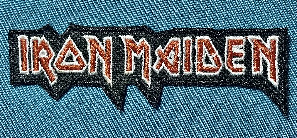 Iron Maiden logotipo patch bordado termocolante