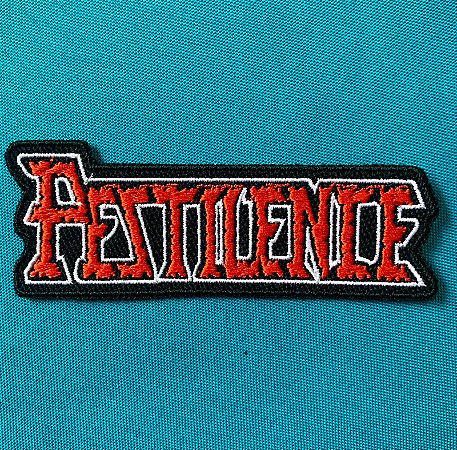 Pestilence patch bordado termocolante Vermelho