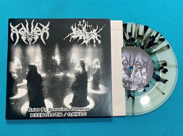 Aquer / The True Endless (Chile / Itália): United by Demoniacal Obsession - Gatefolded Split 7"EP