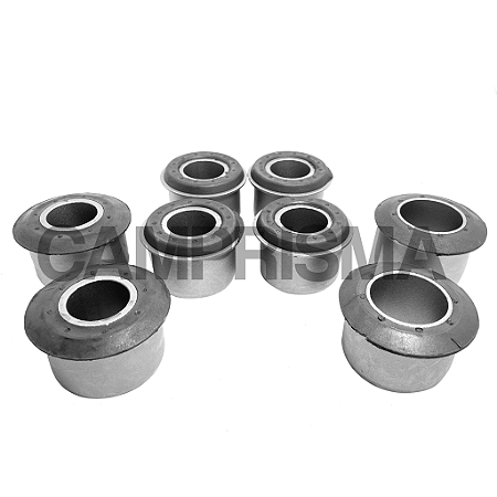 Kit 8 Buchas Da Suspensão Dianteira Compatível Iveco Daily (Ø 29mm) (Ø 37mm)