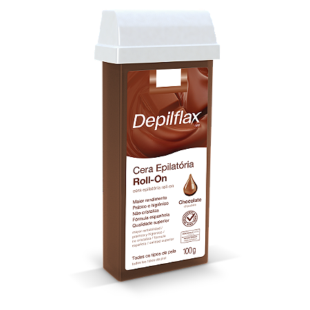 CERA REFIL ROLL ON DEPILFLAX CHOCOLATE 100g