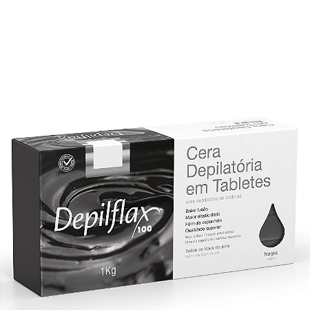 CERA EM TABLETES DEPILFLAX NEGRA 1KG