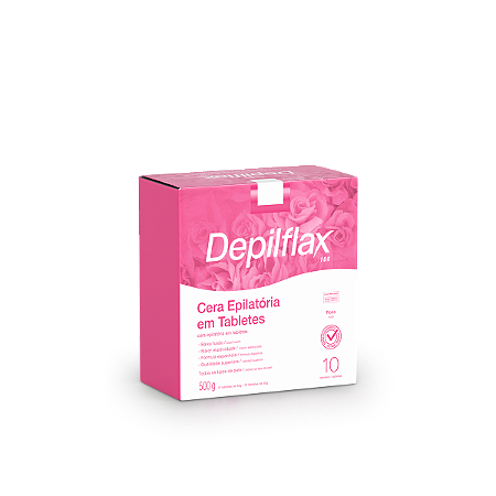 CERA EM TABLETES DEPILFLAX ROSA 500G