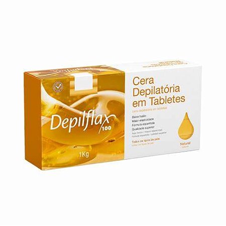 CERA EM TABLETES DEPILFLAX NATURAL 1KG