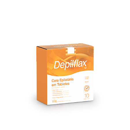 CERA EM TABLETES DEPILFLAX NATURAL 500G