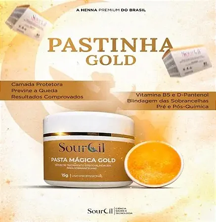 PASTA MÁGICA SOURCIL GOLD 15G