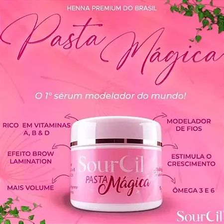 PASTA MÁGICA SOURCIL ROSA 15G