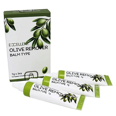 KIT 3 REMOVEDOR EM BALM OLIVE OILL EXCELLENT 7G