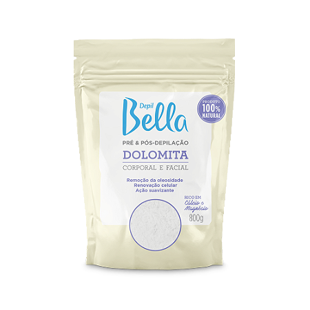 DOLOMITA PRÉ E PÓS-DEPILAÇÃO DEPIL BELLA 800G