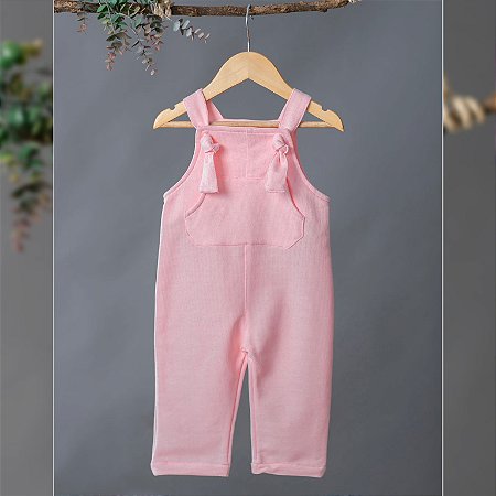 Jardineira Moletinho Felicidade para Bebê – Conforto e Estilo