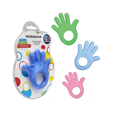 Mordedor Mãozinha Para Bebe Cheirinho Tutti Frutti Baby