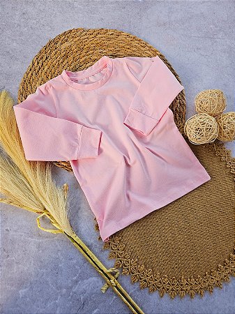 Camiseta Manga Longa Infantil Algodão Light