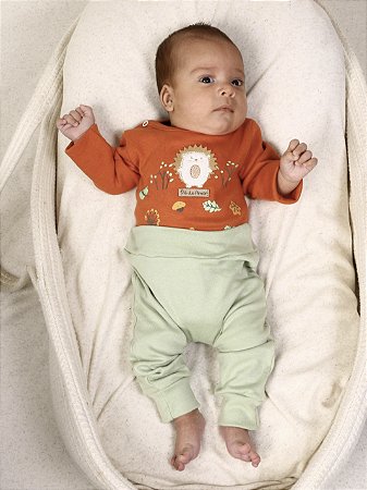 Conjunto Bebê Menino Ouriço: Body e Calça Mijão