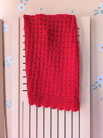 MANTA EM TRICÔ ARTESANAL FEITA À MÃO