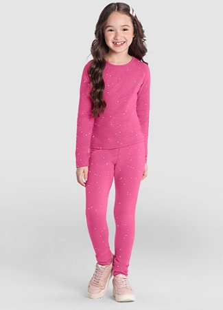 Blusa Infantil Menina em Cotton com Glitter