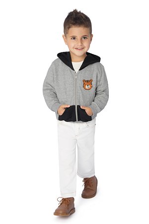 Jaqueta Masculina Algodão Estampa Tigre – Primeiros Passos