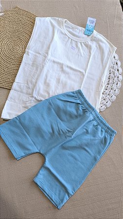 Conjunto Léo: Regata em Malha Premium e Shorts em Moletinho
