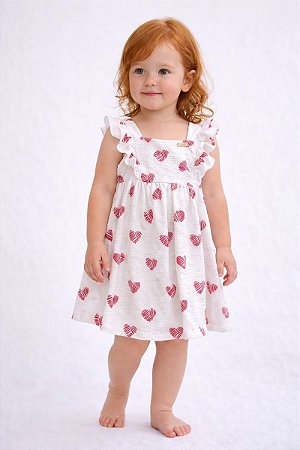 Vestido Infantil Coração