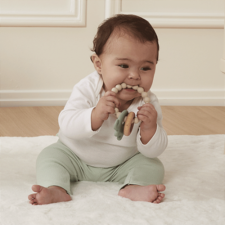 Mordedor de Silicone e Bambu Elefante Buba