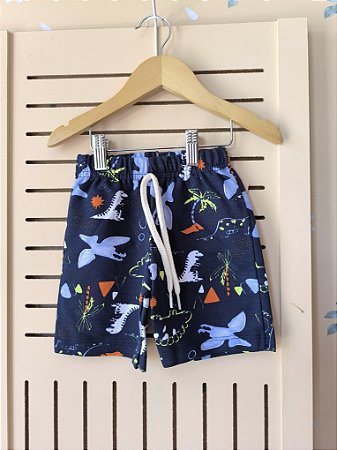 Bermuda Infantil Menino em Moletinho Estampado